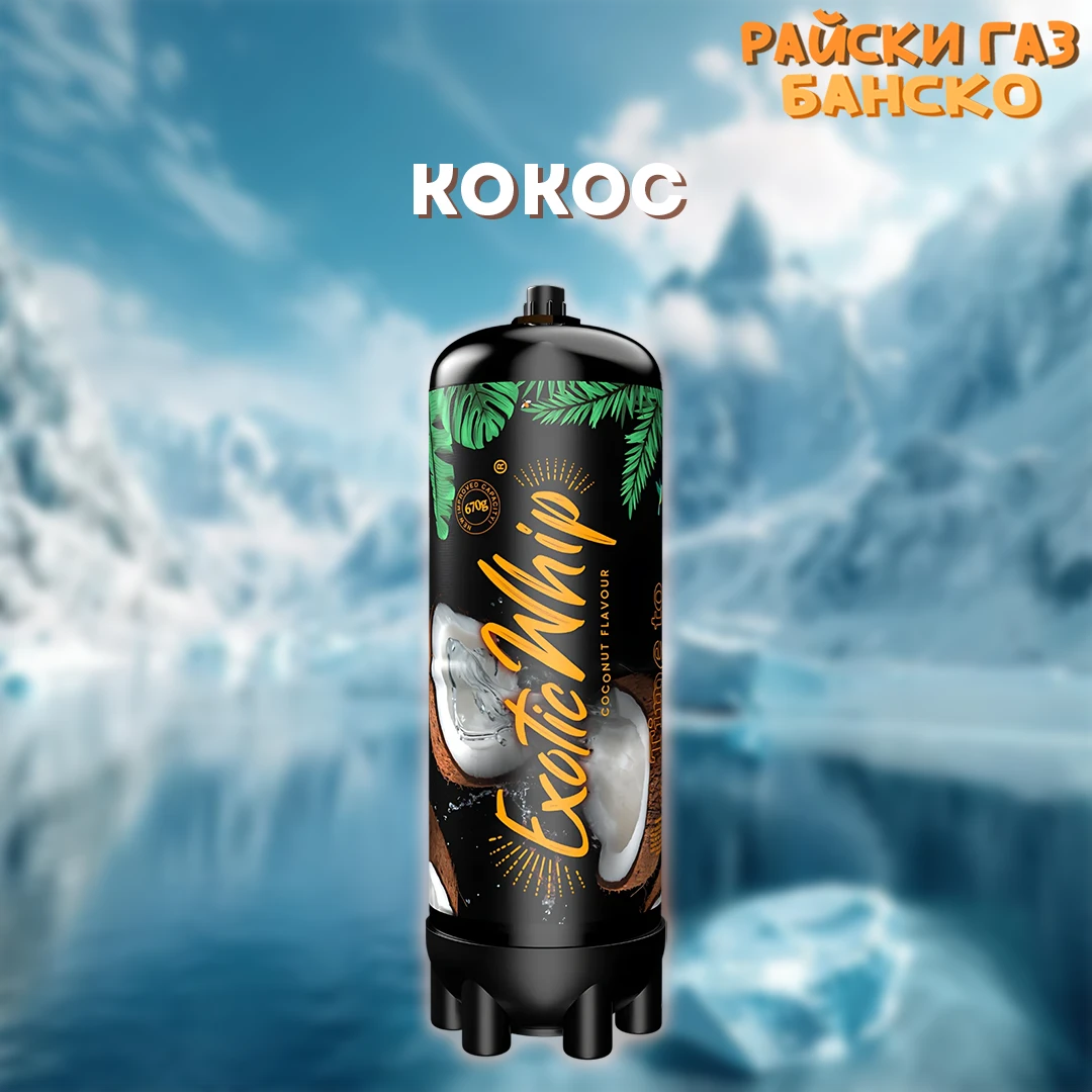 Райски Газ Exotic Whip 670G Кокос